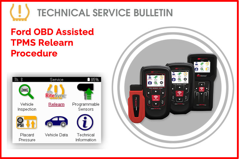 OBD Assisted TPMS Relearn On Ford Vehicles