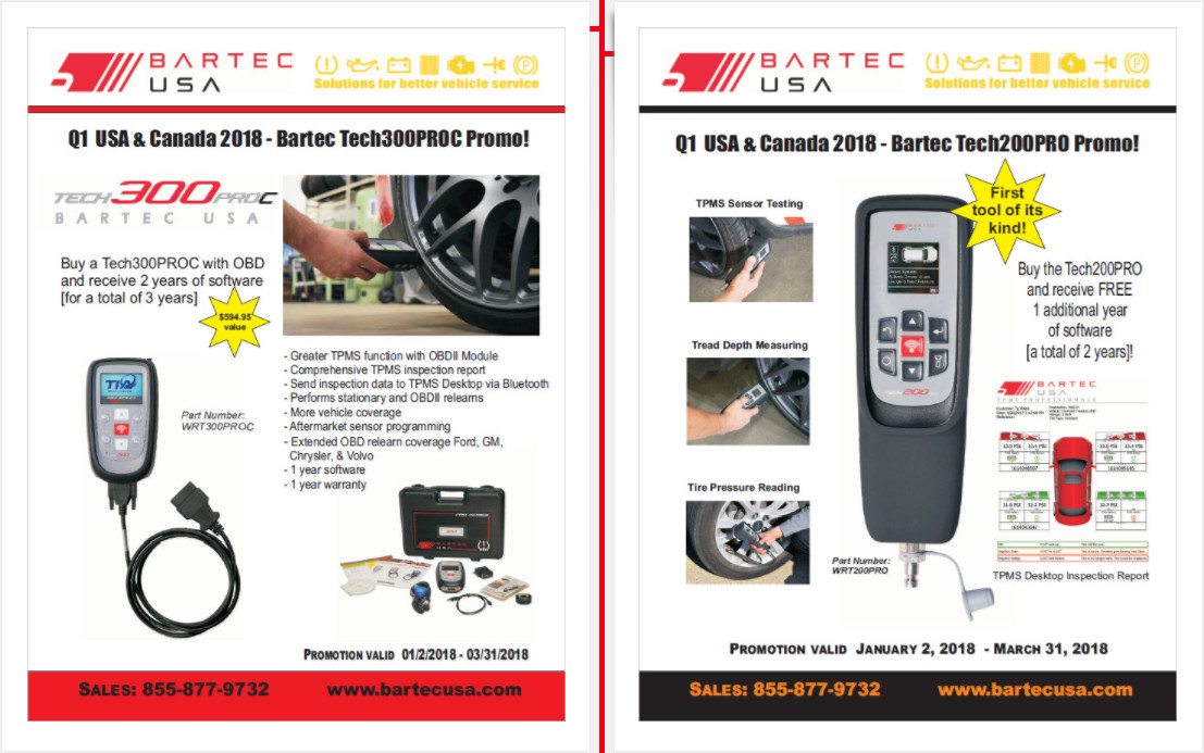 New Canada TPMS Tool Promotions Announced New Canada TPMS Tool Promotions Announced