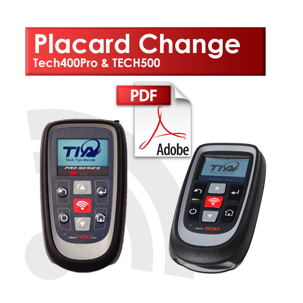 Placard Coverage Chart Placard Coverage Chart