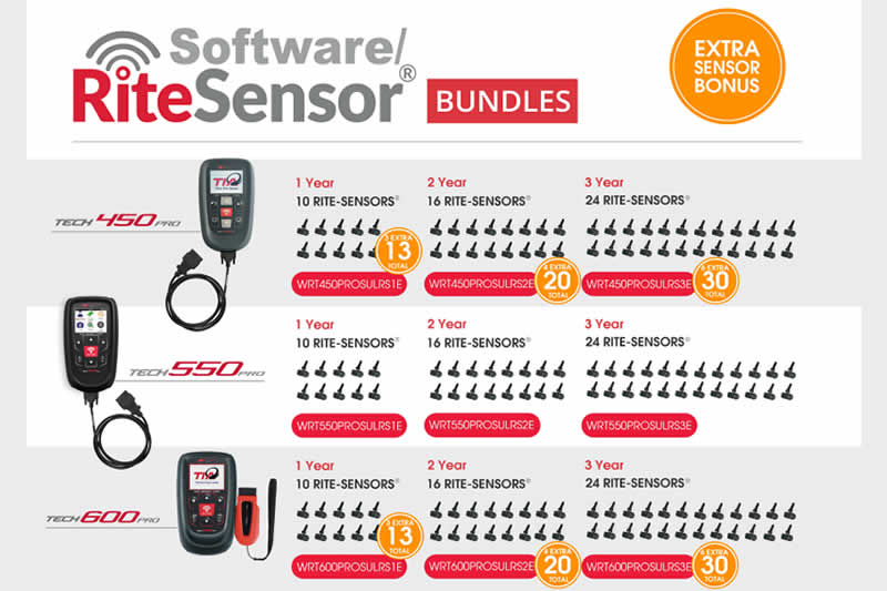 Rite-Sensor® Software Bundles With Extra Sensors Bonus