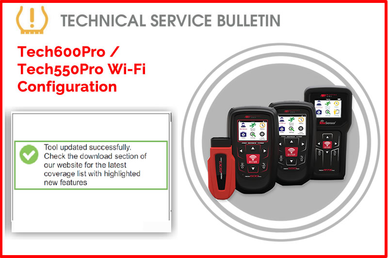 Tech600Pro / Tech550Pro Wi-Fi Configuration