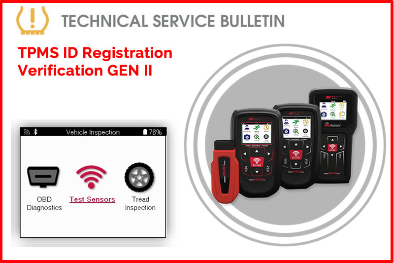 TPMS ID Registration Verification GEN II